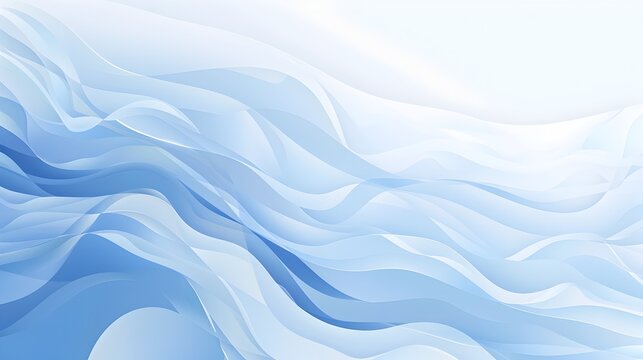 Mesmerizing Waves of Aqua Blue Serenity