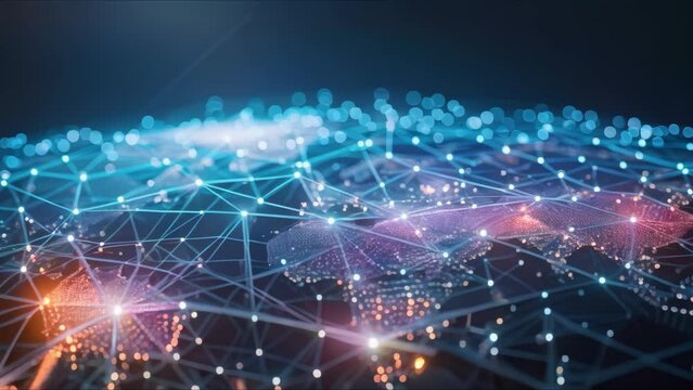 Conceptual image illustrating global connectivity and international business communication with technology. Concept Global Connectivity, International Business, Technology, Conceptual Image