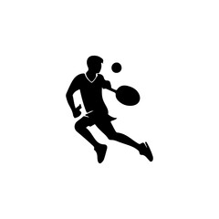 Obraz premium Cricket Players Silhouettes vector