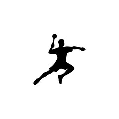 Fototapeta premium Set Of A Badminton Silhouette Vector