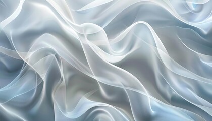 Fototapeta premium A light abstract background with flowing white waves