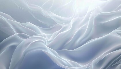 Obraz premium A light abstract background with flowing white waves