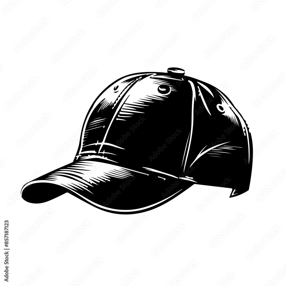 Wall mural baseball cap side view