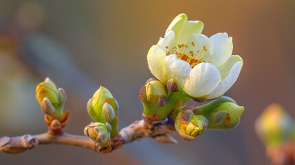 Pistachio Blossom in Springtime