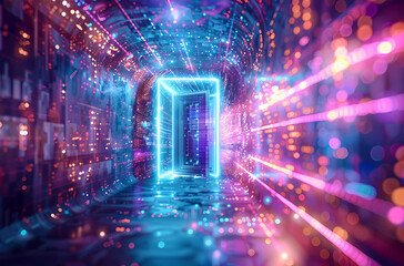 Fototapeta premium tunnel of light