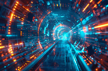 Fototapeta premium tunnel of light