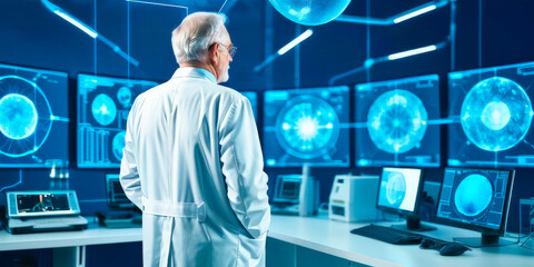 A professor is a scientist in a virtual laboratory