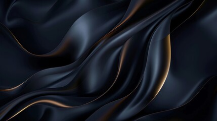 Fototapeta premium Abstract with dark indigo charcoal and bronze smooth gradients and metallic reflections