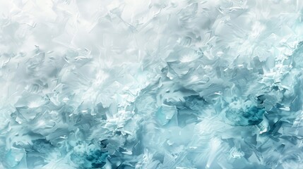 Obraz premium Icy blue mint and silver abstract background with crystalline textures and ethereal reflections