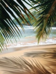 Obraz premium A surfboard sits on the edge of a sandy beach, waiting for its rider
