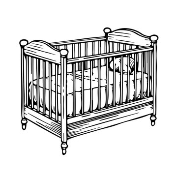 recommend clip art: Baby Crib