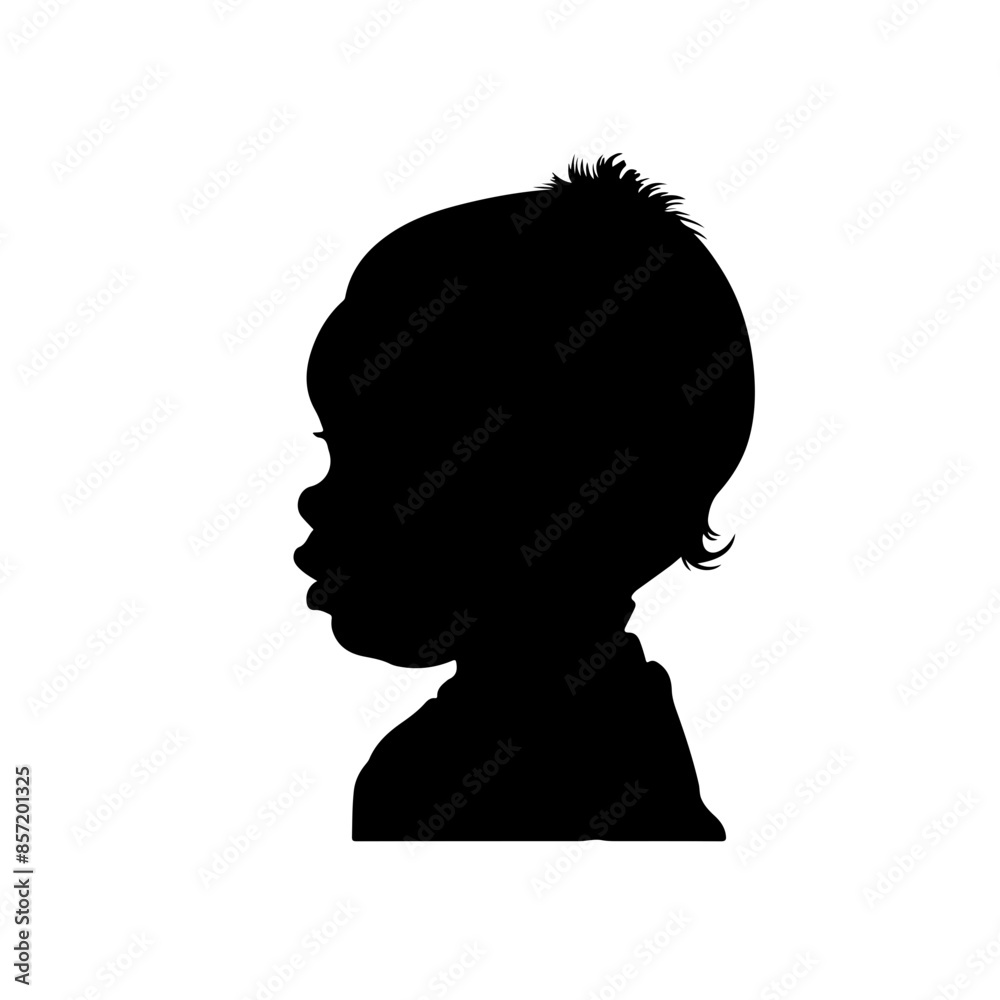 Poster baby silhouette