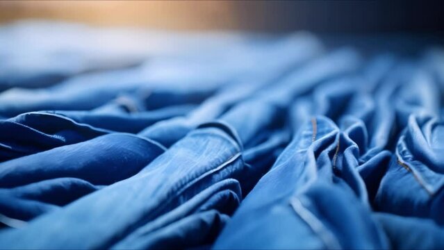 History of Blue Jeans: From Workwear to Fashion Staple. Concept Denim Fabric, Levi Strauss, Rivets, Style Evolution, Pop Culture Influence