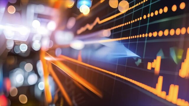 Leverage digital technology for stock market analysis and financial growth strategies. Concept Digital Technology, Stock Market Analysis, Financial Growth Strategies