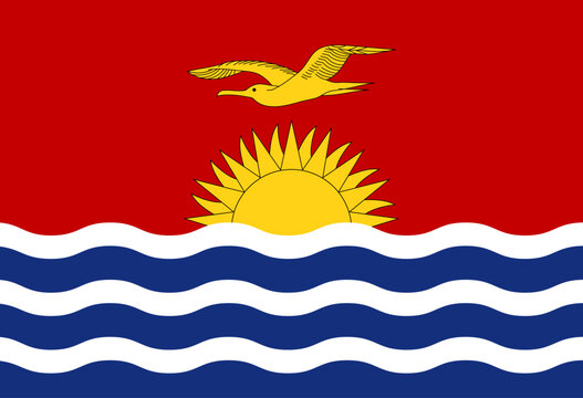 Kiribati flag illustrator country flags