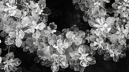 Each frost crystal a tiny work of art joining together to form a beautiful mosaic. Black and white art