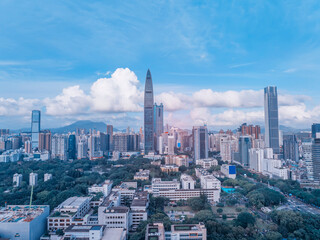Fototapeta premium Shenzhen, China downtown city skyline.