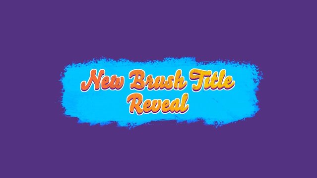 Brush Title Reveal