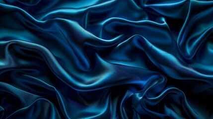 Obraz premium Abstract background luxurious fabric wavy folds of grunge silk with satin velvet texture.