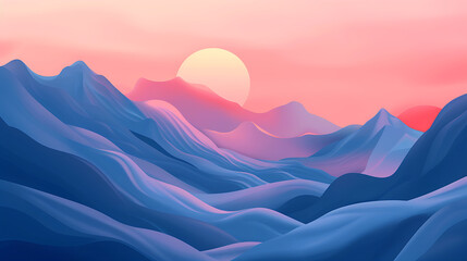 abstract colorful background, geometry gradient, ai_generated