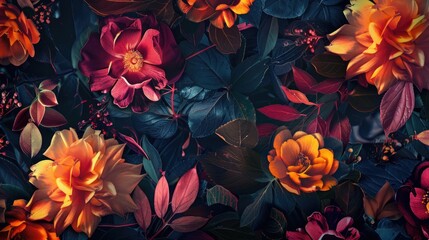 Floral Arabesque inspired autumn collection featuring a stunning blooming flower design pattern