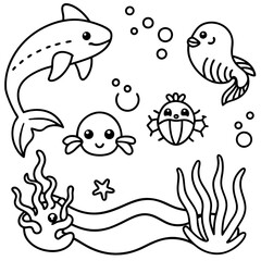 Naklejka premium Mindfulness Coloring Book for Kids