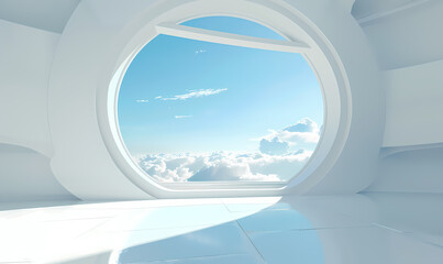 3d render of a modern building