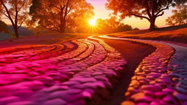 The Australian Aboriginal Dreamtime creation story of the Rainbow Serpent and its impact on culture and landscape. Concept Australian Aboriginal Dreamtime, Rainbow Serpent, Culture, Landscape