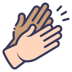 Obraz premium clapping hands icon