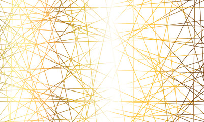 Obraz premium Seamless luxury geometric premium golden random chaotic lines on transparent background. Luxury banner presentation gold line vector, illustration.