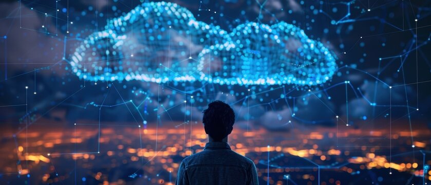 A tech expert presenting cloud integration benefits