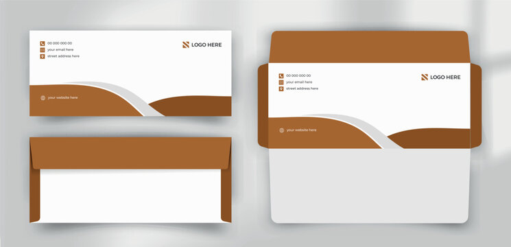 corporate unique business envelope design template