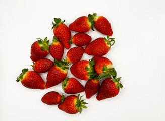 Strawberry berries. Strawberries are red. Lots of strawberries. Background. Strawberry.