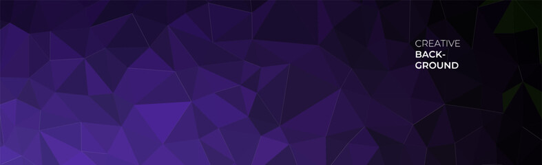 Fototapeta premium elegant blue banner background with triangles shape