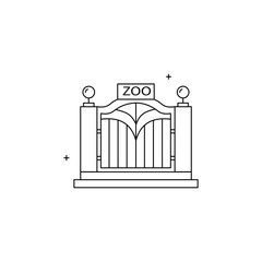 Obraz premium Zoo, Zological Park Vector Icon Design