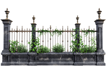wrought iron fence