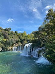 Obraz premium waterfall in kanchanaburi country