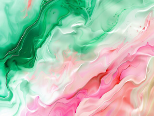 Fototapeta premium Abstract Pink and Green Background, Generative AI Illustration