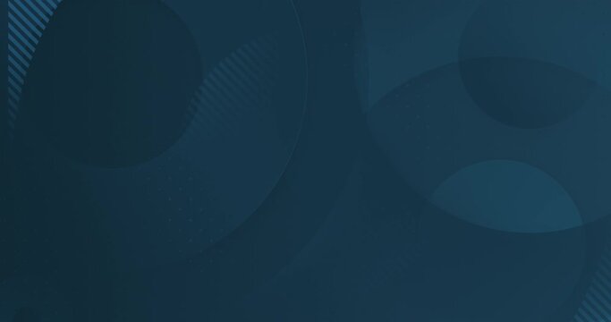 4k navy blue dark seamless looping animated minimal background. Elegant empty circles abstract futuristic striped illustration. Round shapes slowly random moving. Circular digital corporate wallpaper 