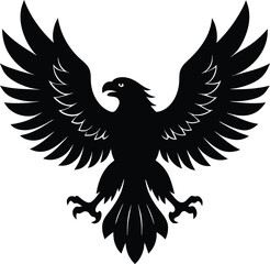 Flying eagle logo illustration