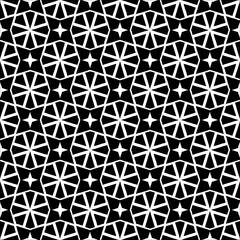 Oriental black and white pattern for fabric, wallpaper, flyer, business card. For use in graphics.