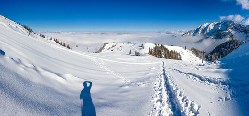 Incredibly beautiful panorama in Pfronten, Bavaria, Germany