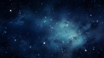 Fototapeta premium Starry Night Sky With Bright Stars And Nebulae, Ideal For Space-Themed Designs And Astronomical Visualizations. Generative AI