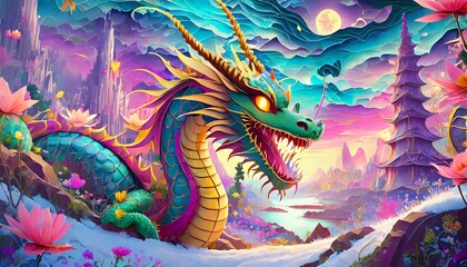 Obraz premium chinese dragon 