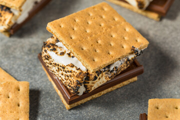 American Homemade Smores with Chocolate