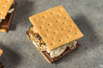 American Homemade Smores with Chocolate