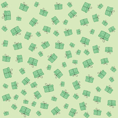 gift box seamless pattern. Vector illustration design. Eps 10