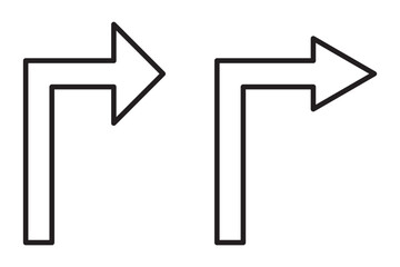 turn right solid icon