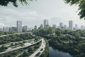 Obraz premium aerial view state country 