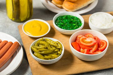 Chicago Style Hot Dog Ingredients